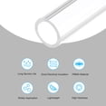 thumbnail image 3 of Uxcell Acrylic Pipe Clear Rigid Round Tube 11mm(0.43") ID 15mm(0.6") OD 6" for Lamps and Lanterns, Water Cooling System, 3 of 5