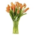 thumbnail image 2 of KaBloom : Bouquet of Fresh Orange Tulips with Vase, Next-Day Delivery, Gift for all occasions, 2 of 5