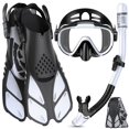 thumbnail image 1 of Juego de Equipo de Snorkel Ubekezele 4 en 1 para Adultos con Bolsa de Viaje, 1 of 7