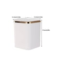 thumbnail image 4 of Bewildely Contenedor de basura ABS para oficina y hogar, contenedor de basura práctico para necesidades, apariencia Simple y elegante Suministros de limpieza para el hogar blanco, 4 of 6