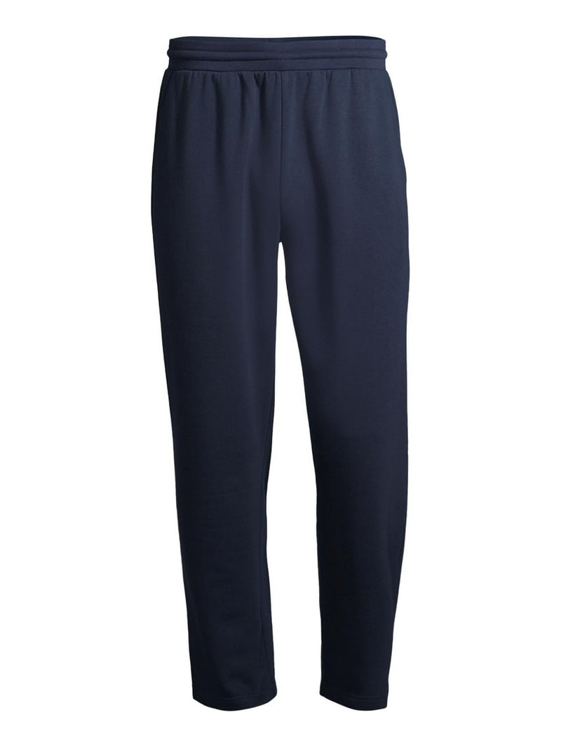 Athletic Works Men's Relaxed Fleece Open Bottom Sweatpants