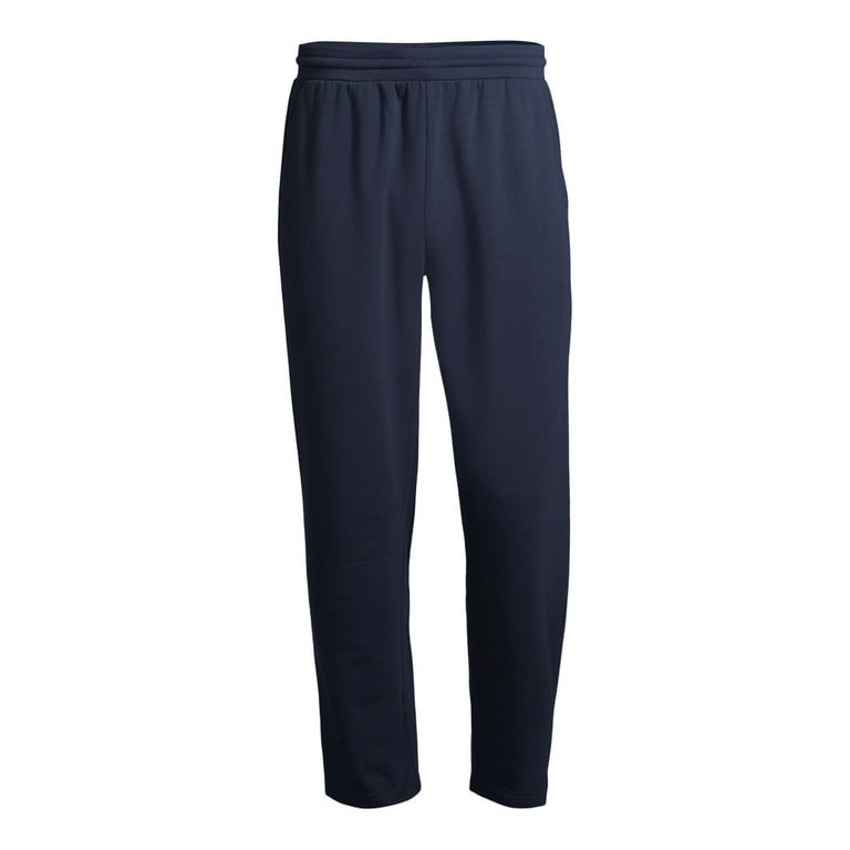Athletic Works Men's Relaxed Fleece Open Bottom Sweatpants Athletic Works Men's Relaxed Fleece Open Bottom Sweatpants