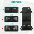 thumbnail image 5 of Left Driver Side Car Power Window Switch Fit for Honda City Fit 2009-2011 Black, 5 of 7