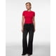 thumbnail image 5 of Camisa de Mujer INLYRIC Doble Capa Ajustada Roja Talla Grande, 5 of 5