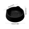 thumbnail image 3 of Cat Food Bowl, Anti-Vomiting Raised Pet Feeding Bowl, Large-Capacity Cute Cat-Ear Design with Paw Print, Neck-Protecting Slanted Cat Water & Food Dish for Indoor Cats & Small Pets, 3 of 6