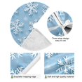 thumbnail image 4 of Yayeee Christmas Tree Skirt 35 inches for Xmas Tree Holiday Party Decoration, Blue Snowflake, 4 of 6