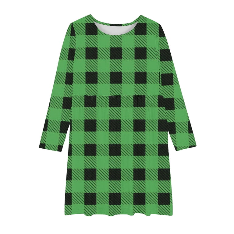 green emerald velvet dress Blackmilk | Tartan Pine Longline Evil Tee Dress | Green main image 1