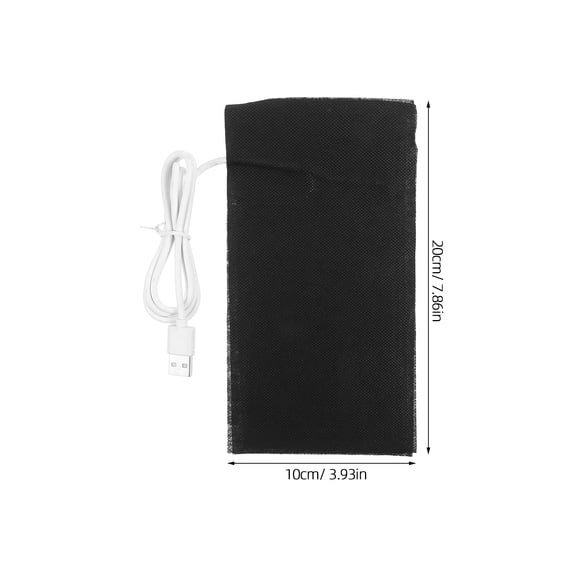 NIAIZEK USB Powered Reptile Heating Pad, Fast Heating Portable Lightweight Black Alloy Fiber Mat for Reptile Care