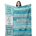 thumbnail image 1 of Manta POQUSH Daughter Gift de forro polar de franela, 152 x 127 cm, 1 of 7