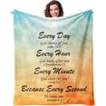 thumbnail image 1 of LHSHID Christian Bible Blanket Gifts for Faith Women Christian Sympathy Soft Throw Blanket Religious Gifts for Praying Women Men Inspirational Gift 30"x40", 1 of 7