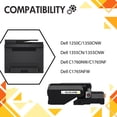 thumbnail image 4 of 1250 Compatible Toner Cartridge Replacement For Dell 1250 810WH C5GC3 XMX5D WM2JC to use with 1250c C1760nw C1765nfw 1350cnw 1355cn 1355cnw printer Ink, 4 of 8