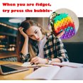 thumbnail image 5 of Bolso bandolera HUOGUO Pop Fidget Toys Pineapple Rainbow, 5 of 5