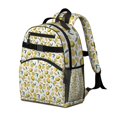 thumbnail image 2 of Yellow Lemon Fruit Slices White Pattern Backpack for School,Cute School Bag,Schoolbag with Adjustable Shoulder Straps & Padded Back,15.25"x11.5"x5.25", 2 of 5