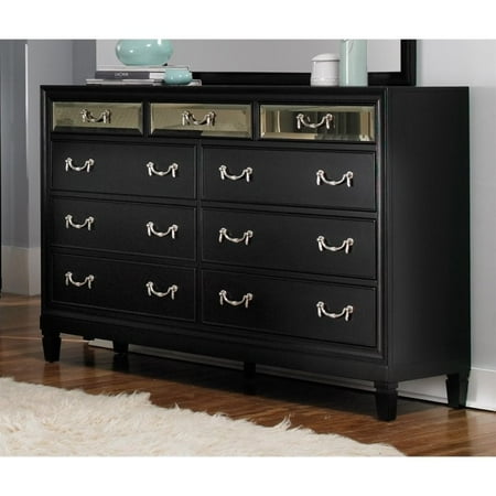 Coaster Devine 9 Drawer Dresser In Black Walmart Com