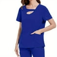 thumbnail image 5 of Summer Frosted Suit Doctor Nurse Salon Nursing Workwear Operating Room Uniform Hospital Work Clothes, 5 of 10