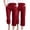 ZA-Wine—Capris, variant on Women's Linen Capri Pants 2 Pack Dressy Casual Drawstring Elastic Waist Capris Loose Fit Pull On Pedal Pushers Comfy Everyday Cropped Trousers Gray XL