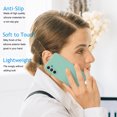 thumbnail image 4 of Cell Phone Basic Cases for Galaxy A15 5G 6.5", Liquid Silicone Gel Rubber Shockproof Case Ultra Thin Slim Matte Surface Cover for Samsung Galaxy A15 5G (Cyan), 4 of 5