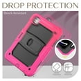 thumbnail image 6 of FJLBDE Case for iPad Pro 11 Inch (M4 2024/M5 2025), Rugged Shockproof Tablet Cases Cover with Kickstand Shoulder Strap, Rose, 6 of 7