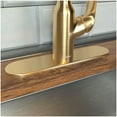 thumbnail image 2 of Hansgrohe 14019 10" Escutcheon Plate For Single Hole Kitchen Faucets - Nickel, 2 of 6