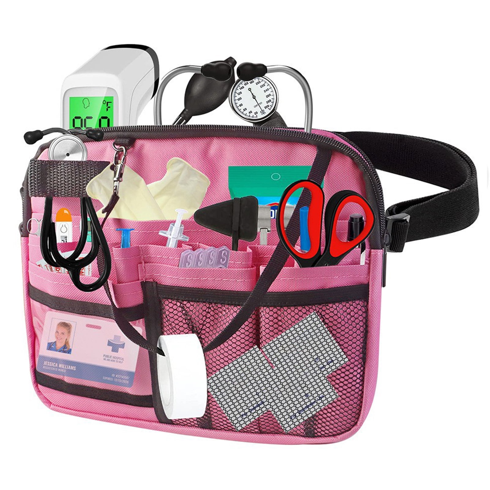 Mosey Nurse Fanny Pack Multi Pocket Design with Adjustable Strap Multifunctional Portable Waist Organizer for Busy Hospital Professionals