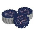 thumbnail image 1 of Inkdotpot Let Love Sparkle Wedding Bottle Tag Real Rose Gold Foil Favor Hang Tags Pack Of 100, 1 of 1