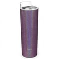 thumbnail image 2 of Stainless Steel Insulated Skinny Tumbler - THILY 22 oz Travel Cup with Lid and Straw, Portable, Reusable, for Ice Coffee, Beer, Gifts for Women & Girl, Glitter Red-Brown, 2 of 6