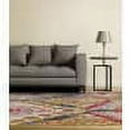 thumbnail image 2 of Aldridge Distressed Ikat Tufted Accent Rug, Goldenrod/Red/Gray, 4ft x 6ft, 2 of 3