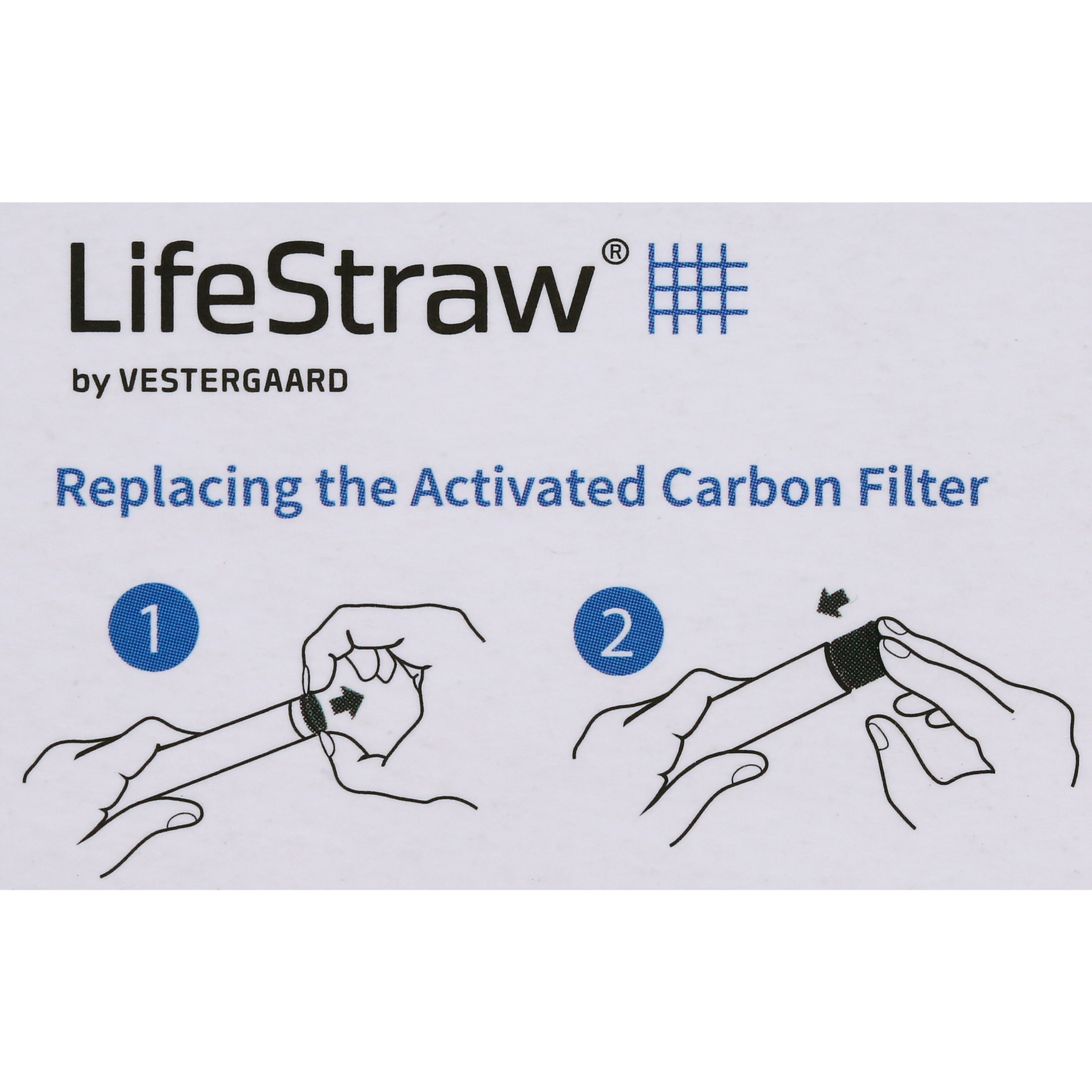 LifeStraw Replacement Carbon Filter for All Go Products - 2pk