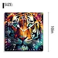 thumbnail image 2 of 10 Inch Wall Clock Battery Operated Silent Clock Decorative for Office, Kitchen, Outdoor, Living RoomSpace Galaxy Nebula Starry Tiger Beautiful, 2 of 4