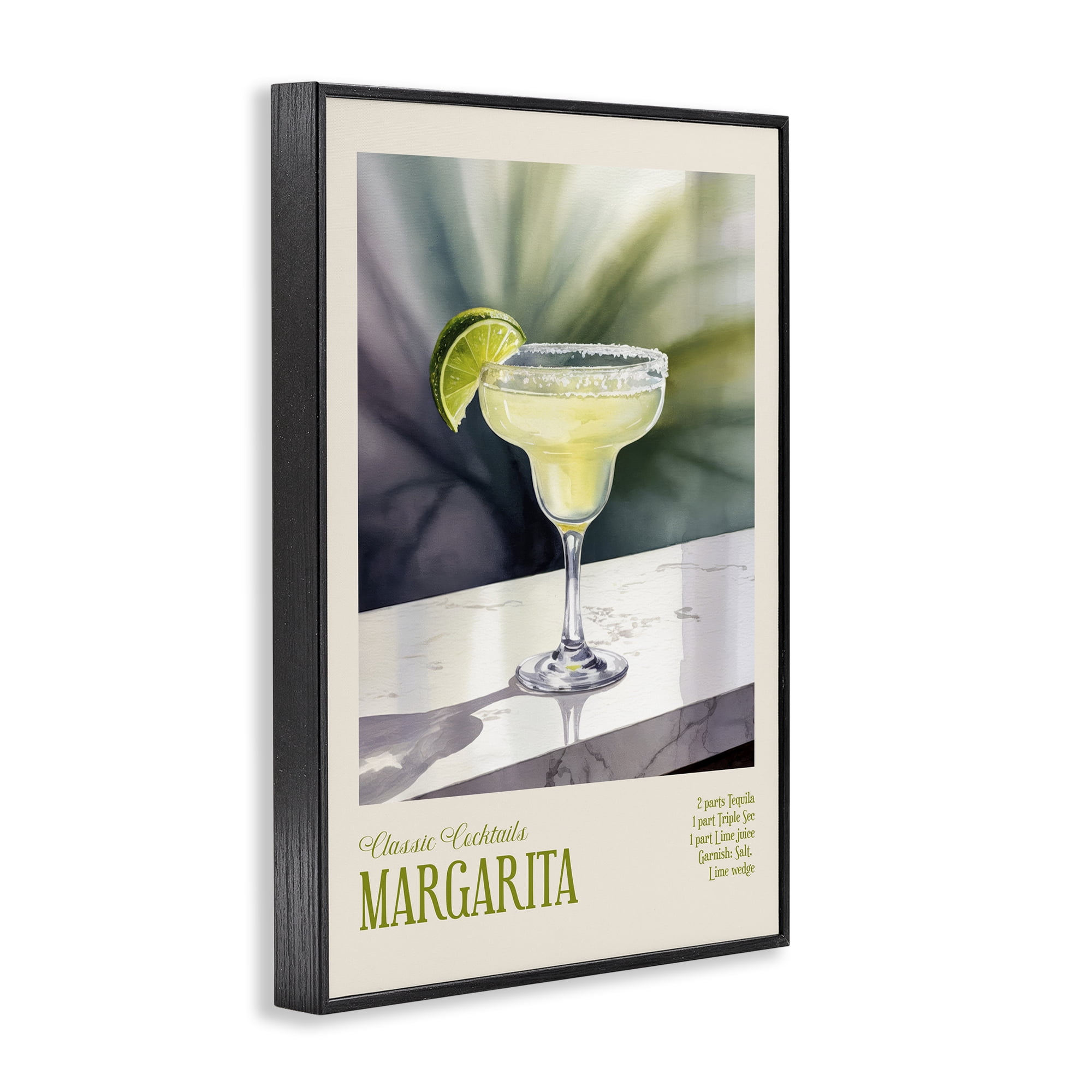 Stupell Industries Margarita on Marble Black Framed Giclee Art, design by Andreas Magnusson