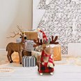 thumbnail image 3 of Blueek Reindeer Christmas Decoration Deer Ornaments- Swedish Santa Elk Figurines Xmas Table Decorative Handmade Plush Gnomes Buffalo Plaid for Home Indoor, 3 of 6