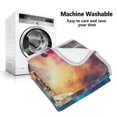 thumbnail image 5 of Yayeee Throw Blanket for Couch Soft Warm 60" x 80" Sofa Chair Bed Decoration, Astronaut in Space Pattern, 5 of 7
