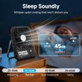 thumbnail image 4 of 20000mAh Rechargeable Battery Powered Fan, Up to 85H Runtime Rechargeable Fan with LED Light, Ultra-thin Portable Camping Fan for Home, Outdoor, Tent, Travel,Cruise Ship Essentials, 4 of 5
