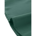thumbnail image 6 of MODA NOVA Junior's Casual Peter Pan Collar Puff Sleeve Blouse Shirt Dark Green L, 6 of 6