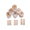 thumbnail image 3 of 2 m 50 mm ancho diy hecha a mano de encaje rollo de lino rollos de arpillera naturales Abanopi 2 m 50 mm, 3 of 7