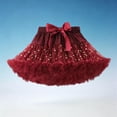thumbnail image 6 of HAOTAGS Fluffy Skirts GirlsAdjustable Performance Elastic Waist Mini Skirt Red XS, 6 of 6