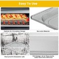 thumbnail image 3 of Air Fryer Basket for Ninja Foodi SP101 Digital Air Fryer Countertop Oven, 13.5*13.3'' Stainless Steel Wire Rack Accessorie Tray for Ninja Foodi SP100, SP101B1, SP101C Convection Oven, Dishwasher Safe, 3 of 8