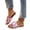 Pink, variant on Wide Width Sandals for Women, Going Out Shoes for Women, Women's Flat Sandals Open Toe Criss Cross Straps Leather Slides Flat Slip On Dressy Summer Beach Sandal Slippers, Gold 5.5