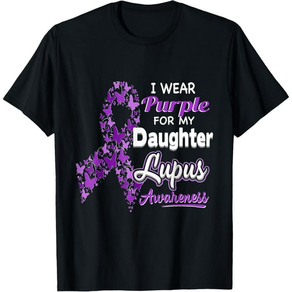Playful Comfort Tee - I Wear Purple For My Daughter Lupus Awareness T-Shirt