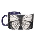 thumbnail image 4 of Elegant Butterfly Coffee Mug Fun Custom Ceramic Mugs 11oz Navy Blue, 4 of 5