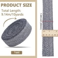 thumbnail image 2 of 1 Set 10Yards Cotton Ribbon Carpet Accessories Black 1-5/8 inch(40mm), 2 of 6