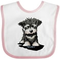 thumbnail image 3 of Inktastic Schnauzer Pup Boys or Girls Baby Bib, 3 of 4