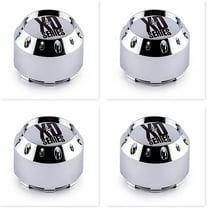 4 Pack KMC XD Series 464K106 Chrome Wheel Center Cap 6 Lug