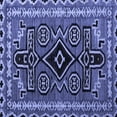 thumbnail image 1 of Ahgly Company Indoor Square Southwestern Blue Country Area Rugs, 7' Square, 1 of 4