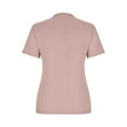 thumbnail image 5 of UPPADA Summer Saving Womens Summer Tops Under $5 Short Sleeve V-Neck Shirts Solid Color Ribbed Blouses Dressy Casual Pullovers,Cute Summer Tops for Women Plus Size, 5 of 6