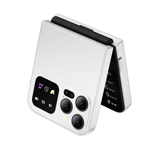Mini Flip Phone 24inch Screen Dual SIM Dual Standby Foldable TypeC Phone