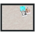 thumbnail image 2 of PinPix 20x16 Custom Cork Bulletin Board Peach White Poster Board Has a Fabric Style Canvas Finish, Framed in Peach White, by ArtToFrames (PinPix-1874), 2 of 5