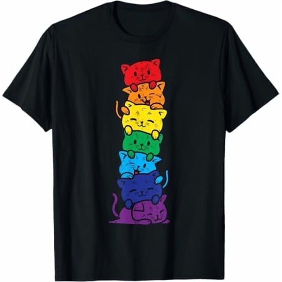 LGBTQ Rainbow Flag Shirt Gay Pride Cool LGBT Transgender Lesbian Awareness Vintage Ally T-Shirt Unisex Pure Cotton Tee