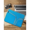 thumbnail image 6 of IClover 15 Inch Water Resistant Thickest Protective Slim Laptop Case for Macbook Apple Samsung Chromebook HP Acer Lenovo Portable Laptop Sleeve Liner Package Notebook Case Soft Sleeve Bag Blue, 6 of 7