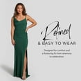 thumbnail image 3 of David’s Bridal, The Edit by DB Studio Women's Formal Sheath Dress with Asymmetrical Straps, Full Length, Jersey, 3 of 5